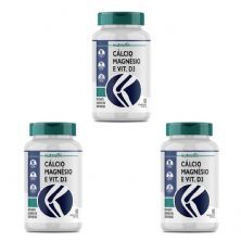 Kit 3X C�lcio com Magn�sio + Vitamina D3 - 60 Comprimidos - Nutralin