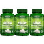Kit 3X Calcio, Magnesio, Zinco E. Vit D3 600mg 60cps - Herbamed