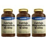Kit 3X Calcium, Magnesium W/Zinc - 90 c�psulas - Vitaminlife