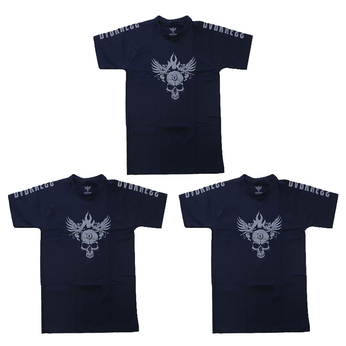 Kit 3X Camiseta 100% Algod�o Darkness - Tamanho XGG Preta - IntegralM�dica