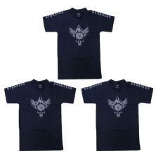 Kit 3X Camiseta 100% Algod�o Darkness - Tamanho XGG Preta - IntegralM�dica