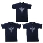 Kit 3X Camiseta 100% Algod�o Darkness - Tamanho XGG Preta - IntegralM�dica