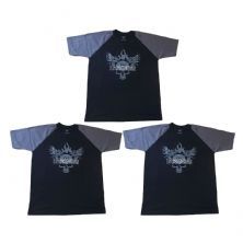 Kit 3X Camiseta 100% Algod�o Iron Darkness - Tamanho G Preta/Cinza - IntegralM�dica
