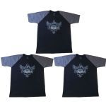 Kit 3X Camiseta 100% Algod�o Iron Darkness - Tamanho M Preta/Cinza - IntegralM�dica