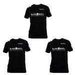 Kit 3X Camiseta Dry Fit - Preta Tamanho G - Black Skull