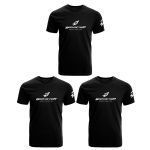 Kit 3X Camiseta Dry Fit - Tamanho M Preta - Bodyaction