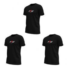 Kit 3X Camiseta Ftw Poliester - Preta Tamanho GG - FTW
