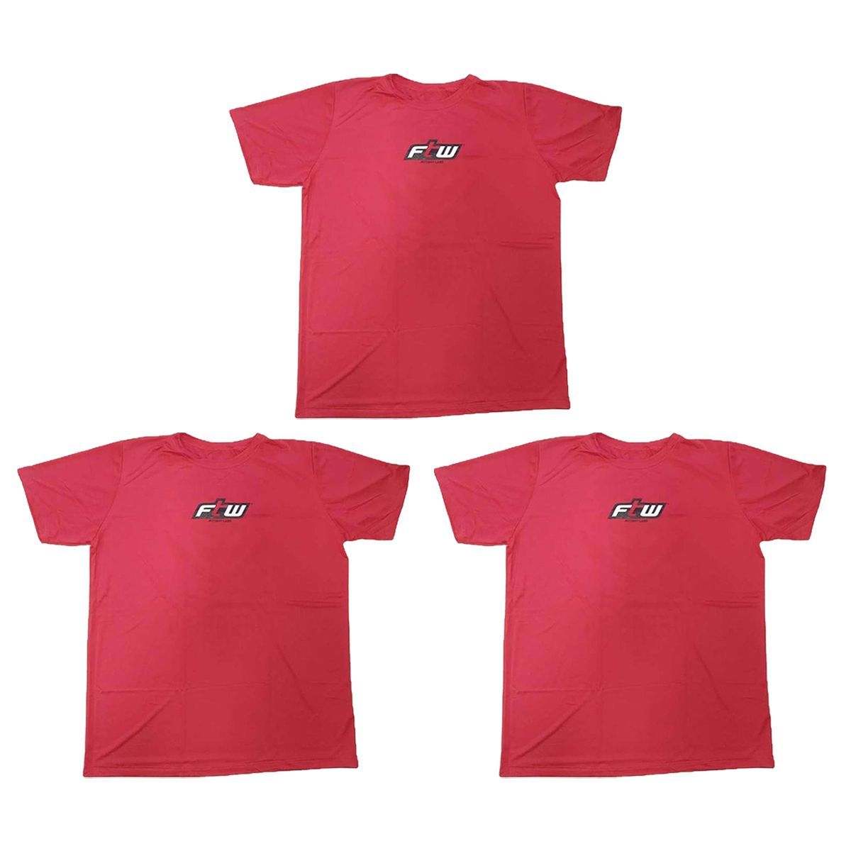 Kit 3X Camiseta Mans�o Maromba - Tamanho G Vermelha - FTW