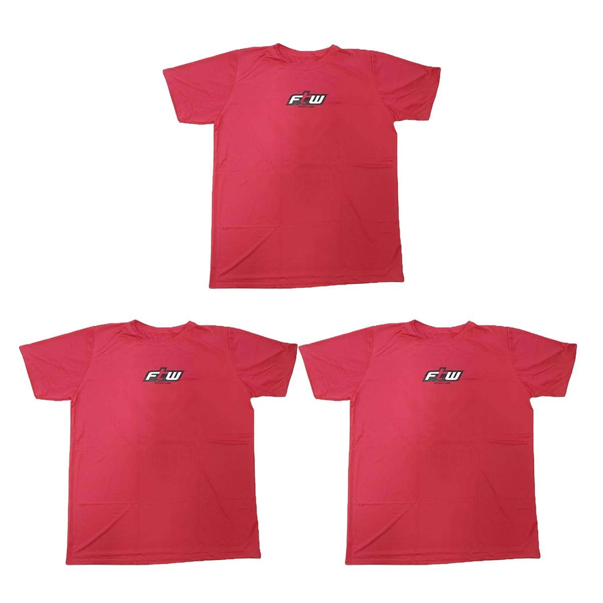 Kit 3X Camiseta Mans�o Maromba - Tamanho M Vermelha - FTW