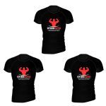 Kit 3X Camiseta  Super Dry 100% Poliester  -  Preta Tamanho M  - OtimaNutri
