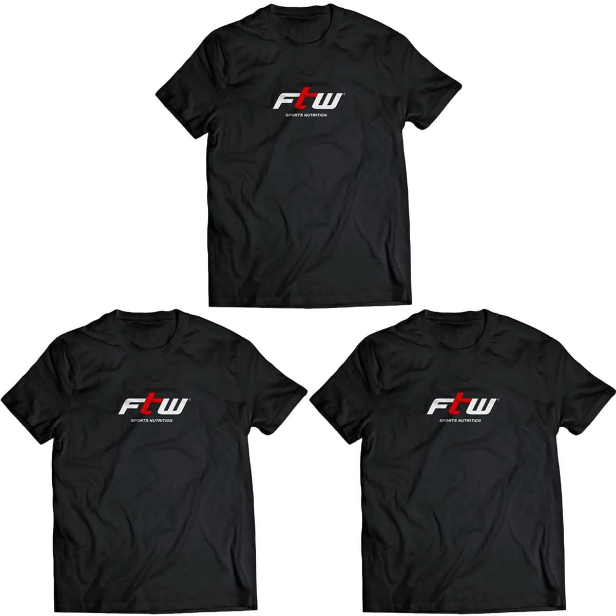 Kit 3X Camiseta Tradicional We Are FTW - Tamanho M Preta - FTW