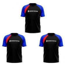 Kit 3X Camiseta Velox - Tamanho G Preto - NewNutrition