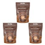 Kit 3X CappuccinoFit - 600g Refil Chocolate Belga - ElementoPuro