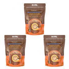Kit 3X CappuccinoFit - 600g Refil Chocolate Maltado - ElementoPuro