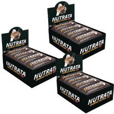Kit 3X Caramel Protein - 12 Barras de 45g - Nutrata