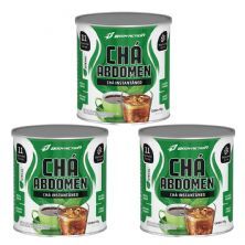 Kit 3X Ch� Abdomen Instant�neo - 140g Hibisco, Guaran�, Capim Lim�o e Carqueja - BodyAction