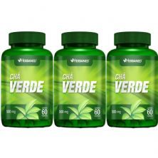 Kit 3X Cha Verde 500mg - 60 C�psulas - Herbamed