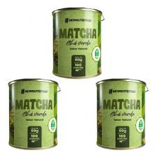 Kit 3X Ch� Verde Match� - 80g Natural - NewNutrition