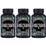 Kit 3X Chromium Picolinate - 200 Tablets - Black Skull
