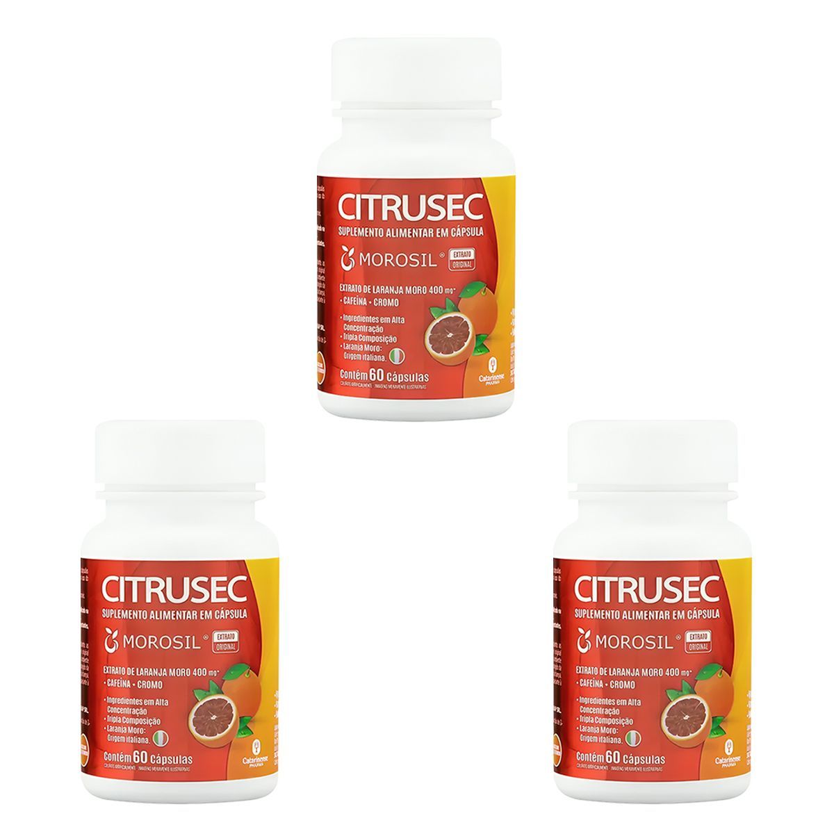 Kit 3X Citrusec - 60 C�psulas - Catarinense Nutri��o