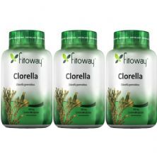 Kit 3X Clorella 400mg - 60 C�psulas - Fitoway