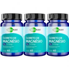 Kit 3X Cloreto de Magn�sio P.A. 1575mg - 60 Comprimidos - QualyNutri