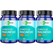 Kit 3X Cloreto de Magn�sio P.A. 1733mg - 60 Comprimidos - QualyNutri