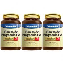 Kit 3X Cloreto de Magn�sio PA - 60 C�psulas - VitaminLife