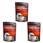 Kit 3X Coco Cream Leite de Coco em P� - 250g Cappuccino - Puravida