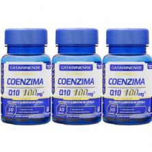 Kit 3X Coenzima Q10 100mg - 30 C�psulas Soft Gel - Catarinense