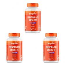 Kit 3X Coenzima Q10 100mg + �mega 3 Vitamina E - 60 C�psulas - Bigens