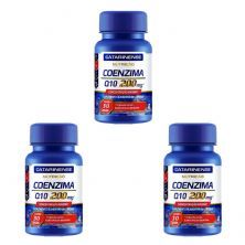 Kit 3X Coenzima Q10 - 200mg 30 C�psulas - Catarinense Nutri��o