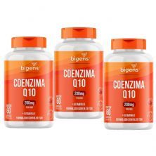 Kit 3X Coenzima Q10 200mg - 60 C�psulas - Bigens