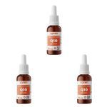 Kit 3X Coenzima Q10 Ydrosolv - 30ml Sabor Natural - Yosen