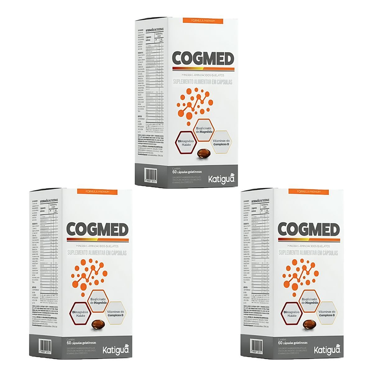 Kit 3X Cogmed - 60 C�psulas - Katigu�