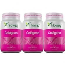 Kit 3X Colageno 300mg - 180 C�psulas - Fitoway