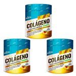 Kit 3X Col�geno + �cido Hialur�nico - 230g Frutas Amarelas - Shark Pro