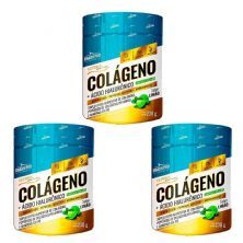 Kit 3X Col�geno + �cido Hialur�nico - 230g Lim�o - Shark Pro