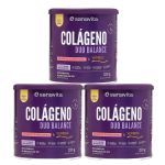 Kit 3X Col�geno Duo Balance - 330g Abacaxi com Hortel� - Sanavita
