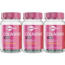 Kit 3X Col�geno Femme - 60 C�psulas - QualyNutri