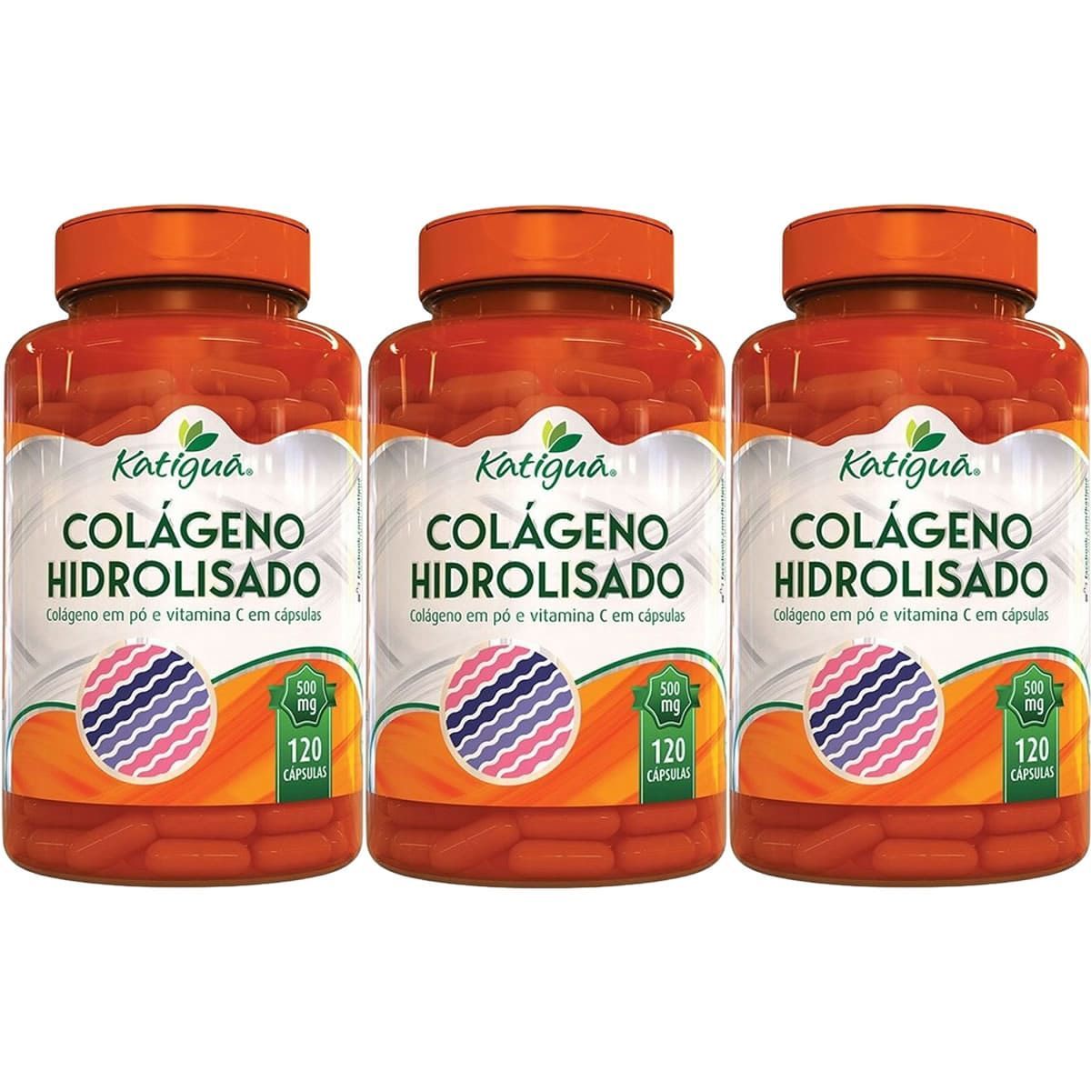Kit 3X Col�geno Hidrolisado- 120 C�psulas - Katigua
