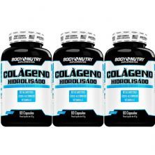 Kit 3X Col�geno Hidrolisado - 60 C�psulas - Body Nutry