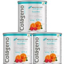 Kit 3X Col�geno Hidrolisado Nutri Science - 200g Laranja com Acerola - BodyAction