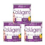 Kit 3X Col�geno Hidrolisado Nutri Science - 200g Lim�o com Clorofila - BodyAction