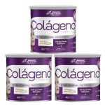Kit 3X Col�geno Hidrolisado Nutri Science - 200g Natural - BodyAction