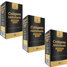 Kit 3X Colageno Hidrolisado + Vitamina C - 60 C�psulas - Gold Lab