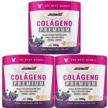 Kit 3X Col�geno Premium Verisol - 200g Jabuticaba Com Uva - New Millen