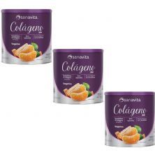 Kit 3X Col�geno Skin - 300g Tangerina - Sanavita