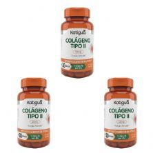Kit 3X Col�geno Tipo II 40mg - 30 C�psulas - Katigu�