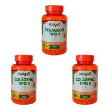 Kit 3X Col�geno Tipo II 40mg - 90 C�psulas - Katigu�